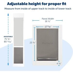 🐕 PetSafe XL Doggy Door | Sliding Glass | Up to 220 lb Dogs | White